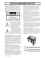 Предварительный просмотр 2 страницы Yamaha Clavinova CLP-F01 Owner'S Manual