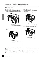 Предварительный просмотр 10 страницы Yamaha Clavinova CLP-F01 Owner'S Manual