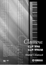 Yamaha Clavinova CLP- Owner'S Manual предпросмотр