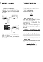 Предварительный просмотр 4 страницы Yamaha Clavinova CV-100 Owner'S Manual