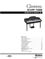 Предварительный просмотр 1 страницы Yamaha Clavinova CVP-105 Service Manual