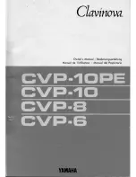 Yamaha Clavinova CVP-10PE Owner'S Manual preview