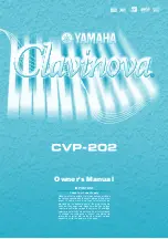 Предварительный просмотр 1 страницы Yamaha Clavinova CVP-202 Owner'S Manual