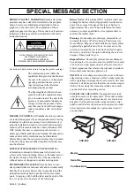 Предварительный просмотр 2 страницы Yamaha Clavinova CVP-204 Owner'S Manual