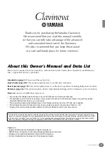 Предварительный просмотр 5 страницы Yamaha Clavinova CVP-204 Owner'S Manual