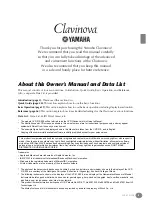 Предварительный просмотр 5 страницы Yamaha Clavinova CVP-208 Owner'S Manual