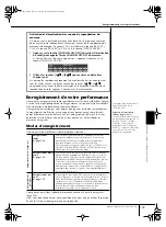 Preview for 133 page of Yamaha Clavinova CVP-301 (French) Mode D'Emploi