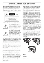 Предварительный просмотр 2 страницы Yamaha Clavinova CVP-401 Owner'S Manual