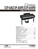 Yamaha Clavinova CVP-405 Service Manual предпросмотр