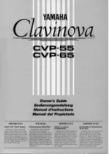 Yamaha Clavinova CVP-55 Owner'S Manual предпросмотр