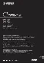 Yamaha Clavinova CVP-705 Owner'S Manual preview