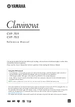 Yamaha Clavinova CVP-709 Reference Manual предпросмотр