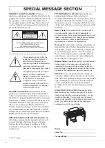 Предварительный просмотр 2 страницы Yamaha Clavinova CVP-805 Owner'S Manual