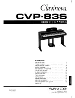 Предварительный просмотр 1 страницы Yamaha Clavinova CVP-83S Service Manual