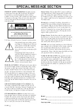 Предварительный просмотр 2 страницы Yamaha Clavinova CVP-92 Owner'S Manual