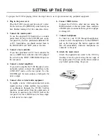 Предварительный просмотр 14 страницы Yamaha Clavinova PF P-100 Owner'S Manual