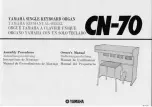 Yamaha CN-70 Assembly Procedures And Owner'S Manual preview