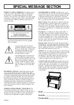 Предварительный просмотр 2 страницы Yamaha CNR-35 3 CNR-55 Owner'S Manual