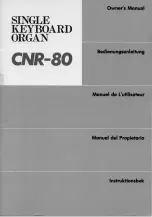 Yamaha CNR-80 Owner'S Manual предпросмотр