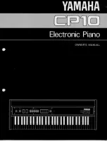 Предварительный просмотр 1 страницы Yamaha CP-10 Owner'S Manual