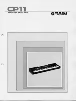 Yamaha CP-11 Operating Manual предпросмотр