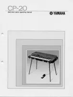 Preview for 1 page of Yamaha CP-20 Operating Manual