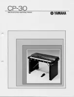 Предварительный просмотр 1 страницы Yamaha CP-30 Operating Manual