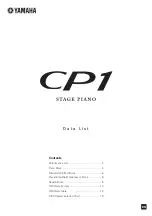 Yamaha CP1 Data List preview