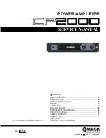 Yamaha CP2000 Service Manual preview