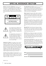 Предварительный просмотр 2 страницы Yamaha CP300 Owner'S Manual