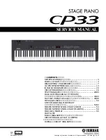 Предварительный просмотр 1 страницы Yamaha CP33 Sibelius 5 Service Manual