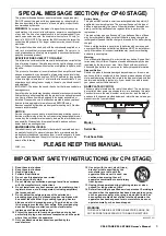 Предварительный просмотр 3 страницы Yamaha CP4 Stage Owner'S Manual