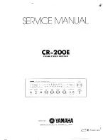 Yamaha CR-200E Service Manual preview