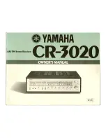 Yamaha CR-3020 Owner'S Manual предпросмотр