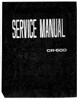 Yamaha CR-600 Service Manual предпросмотр