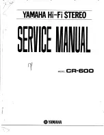 Предварительный просмотр 64 страницы Yamaha CR-600 Service Manual