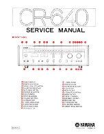 Yamaha CR-640 Service Manual предпросмотр