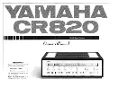 Yamaha CR-820 Owner'S Manual preview