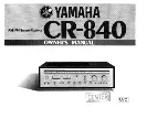 Preview for 1 page of Yamaha CR-840 Owner'S Manual