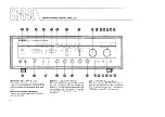 Preview for 4 page of Yamaha CR-840 Owner'S Manual