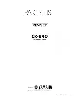 Предварительный просмотр 29 страницы Yamaha CR-840 Service Manual