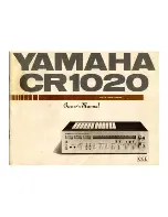 Preview for 2 page of Yamaha CR1020 Owner'S Manual