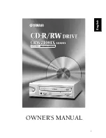 Preview for 5 page of Yamaha CRW2100IX Series Owner'S Manual