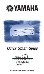 Preview for 1 page of Yamaha CRW2100SZ - CRW - CD-RW Drive Quick Start Manual