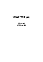 Yamaha CRW2200IX Series Owner'S Manual preview