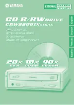 Предварительный просмотр 2 страницы Yamaha CRW2200IX Series Owner'S Manual