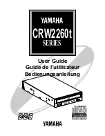 Предварительный просмотр 1 страницы Yamaha CRW2260t Series User Manual