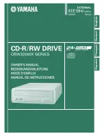 Yamaha CRW3200IX Series Owner'S Manual preview