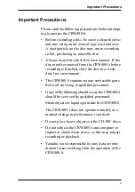 Preview for 5 page of Yamaha CRW4001t User Manual