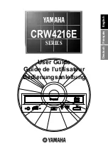 Preview for 1 page of Yamaha CRW4216E Series User Manual